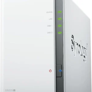 Synology DiskStation DS223J 2-Bay 3.5' SATA HDD/ 2.5' SATA SSD/ 4-core 1.7 GHz / 1 GB DDR4