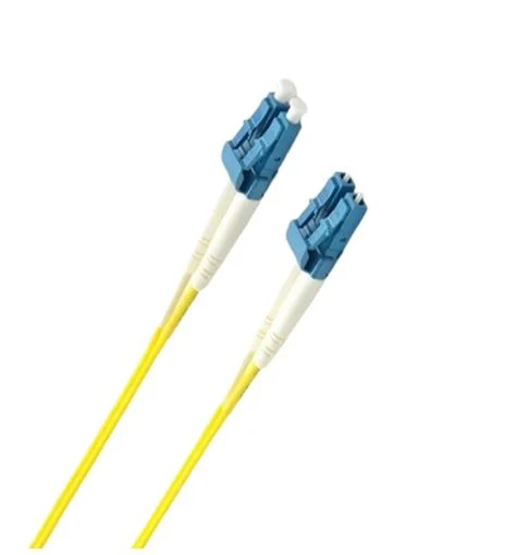 8ware CB8W-LCUPCYELLOW-2M 2m LC-LC OS2 Single Mode Dual-Core Fibre / Fiber Optic Cable UPC