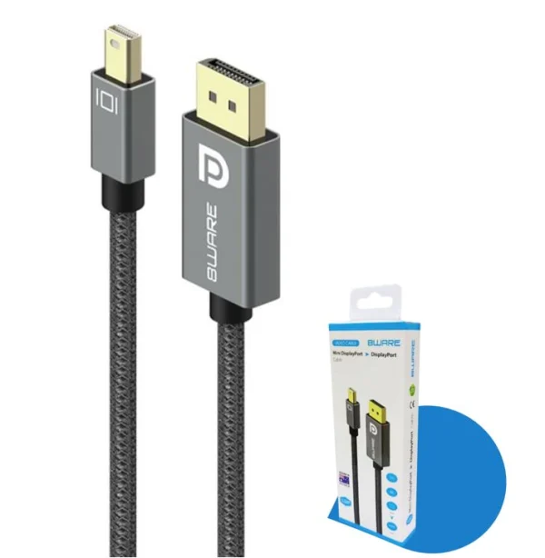 8ware 8W-MDPDP Pro Series 4K 1M 60Hz Mini DisplayPort Male to DisplayPort Male cable high 8ware 8W-MDPDP Pro Series 4K 1M 60Hz Mini DisplayPort Male to DisplayPort Male cable high