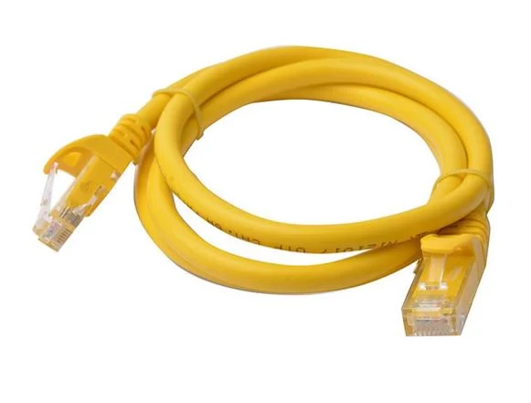 8ware 8W-PL6-1YEL CAT6 Cable 1m - Yellow Premium RJ45 Ethernet Network LAN UTP Patch Cord