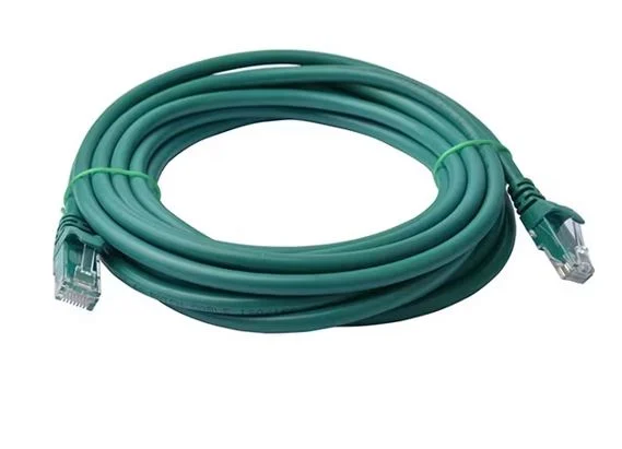 8ware 8W-PL6-7GRN CAT6 Cable 5m - Green Premium RJ45 Ethernet Network LAN UTP Patch Cord 26AWG