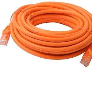 8ware PL6A-10ORG CAT6A Cable 10m - Orange Color RJ45 Ethernet Network LAN UTP Patch Cord