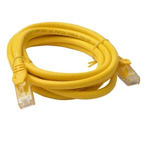 8ware PL6A-2YEL CAT6A Cable 2m - Yellow Color RJ45 Ethernet Network LAN UTP Patch Cord Snagless
