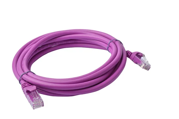 8ware PL6A-3PUR CAT6A Cable 3m - Purple Color RJ45 Ethernet Network LAN UTP Patch Cord Snagless