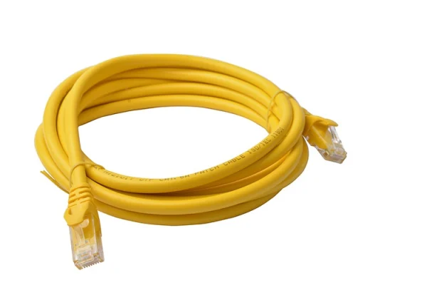 8ware PL6A-3YEL CAT6A Cable 3m - Yellow Color RJ45 Ethernet Network LAN UTP Patch Cord Snagless