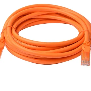8ware PL6A-5ORG CAT6A Cable 5m - Orange Color RJ45 Ethernet Network LAN UTP Patch Cord Snagless