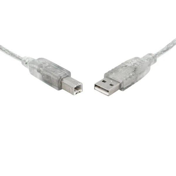 8ware UC-2001AB USB 2.0 Cable 1m Type A to B Male to Male Printer Cable for HP Canon Dell