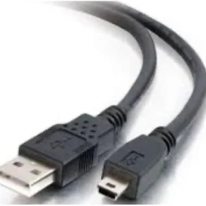 8ware UC2-MINI2OEM USB 2.0 Cable 1m A Male to Mini B Black (Pack of 10)