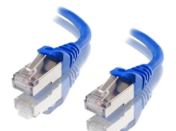 Astrotek AT-RJ45BLUF6A-10M CAT6A Shielded Ethernet Cable 10m Blue Color 10GbE RJ45 Network LAN