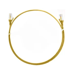 8ware CAT6THINYE-15MCAT6 Ultra Thin Slim Cable 15m – Yellow Color Premium RJ45 Ethernet 8ware CAT6THINYE-15M CAT6 Ultra Thin Slim Cable 15m