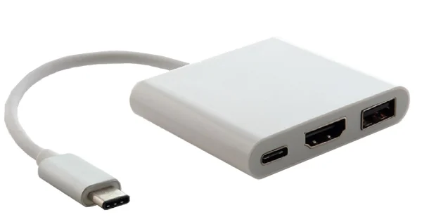Astrotek AT-CMHDMIUSBCFUSB 3.1 Type-C USB-C to USB-C HDMI USB-A Hub Adapter Converter Cable Astrotek AT-CMHDMIUSBCF USB 3.1 Type-C USB-C to USB-C HDMI USB-A Hub Adapter Converter Cable