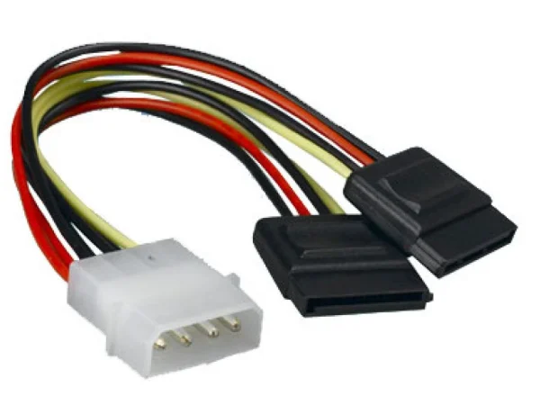 Astrotek AT-MOLEX-TO-SATAX2 Internal Power to SATA Molex Cable Astrotek AT-MOLEX-TO-SATAX2 Internal Power to SATA Molex Cable