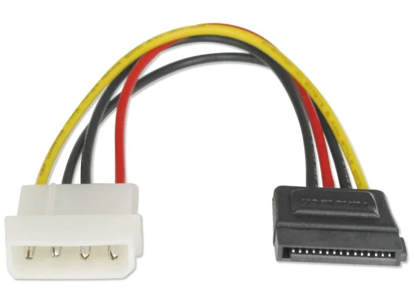 Astrotek AT-SATA-PWR SATA Power Cable 15cm 4 pins Male to 15 pins Female 18AWG RoHS LS Astrotek AT-SATA-PWR SATA Power Cable 15cm 4 pins Male to 15 pins Female 18AWG RoHS LS
