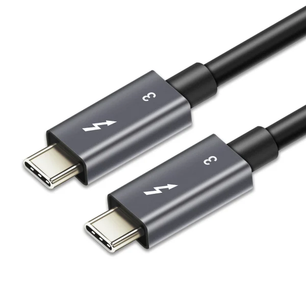 Astrotek AT-TB3-0.7 0.7m Thunderbolt 3 USB-C Data Sync Fast Charge Cable Male to Male 100W