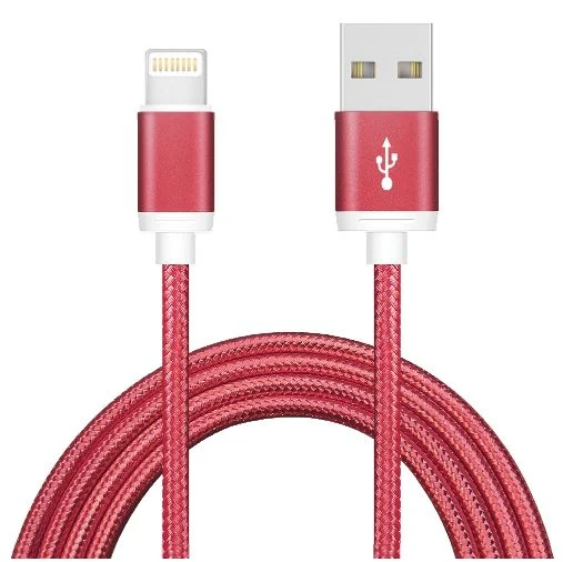 Astrotek AT-USBLIGHTNINGR-1M 1m USB Lightning Data Sync Charger Red Color Cable for iPhone X 9