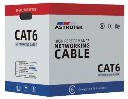 Astrotek ATP-BLUF6-305MCAT6 FTP Cable 305m Roll – Blue Full 0.55mm Copper Solid Wire Ethernet Astrotek ATP-BLUF6-305M CAT6 FTP Cable 305m Roll