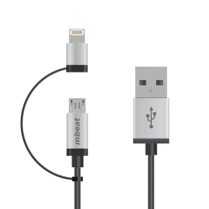 ICAB21-1S (LS) mbeat® 1m Lightning and Micro USB Data Cable