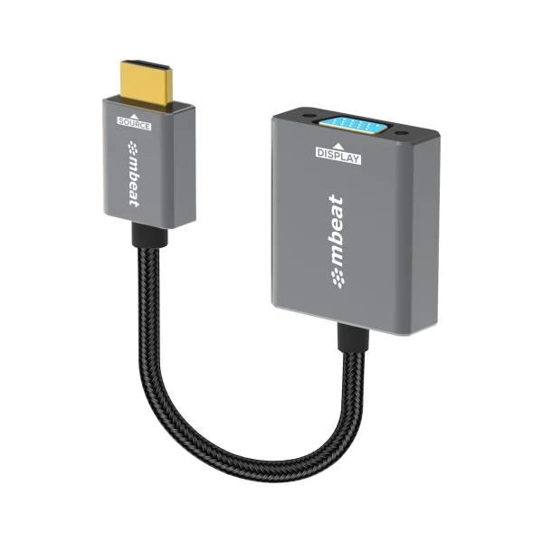 MBEAT MB-XAD-HDVGA ® Tough Link HDMI to VGA Adapter HDMI Support Version: 2.1 Cable Length: