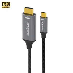 MBEAT MB-XCB-8K18CHD ® Tough Link 8K 1.8m USB-C to HDMI Cable Host Interface: USB-C Output