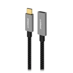 MBEAT MB-XCB-C2CF100® Tough Link 1m USB 3.2 Gen2 USB-C Extension Cable – Space Grey Video MBEAT MB-XCB-C2CF100 ® Tough Link 1m USB 3.2 Gen2 USB-C Extension Cable