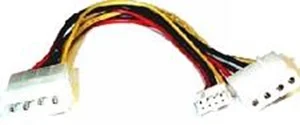 8ware RC-5038 Power Splitter to Hard & FDD + Floppy drv 1x Molex (Female) to 2x Molex (Male) +
