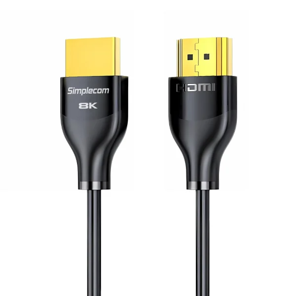 Simplecom CAH510 Ultra High Speed HDMI 2.1 Cable 48Gbps 8K@60Hz Slim Flexible 1M Simplecom CAH510 Ultra High Speed HDMI 2.1 Cable 48Gbps 8K@60Hz Slim Flexible 1M