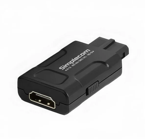 Simplecom CM461v2 HDMI Adapter Composite AV and S-Video to HDMI Converter for Nintendo NGC