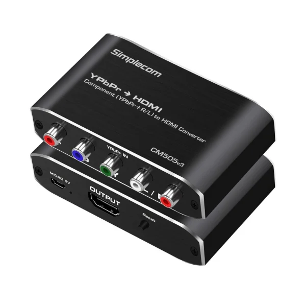 (LS)Simplecom CM505v3 Component (YPbPr + Stereo R/L) to HDMI Converter Full HD 1080p Simplecom CM505v3 Component (YPbPr + Stereo R/L) to HDMI Converter Full HD 1080p