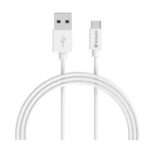 Verbatim Charge & Sync microUSB Cable 1m - White (LS)