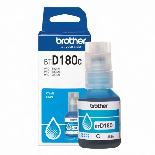 Brother BTD180C CYAN INK BOTTLE TO SUIT DCP-T580DW/DCP-T780DW -UP TO 5000 PAGES