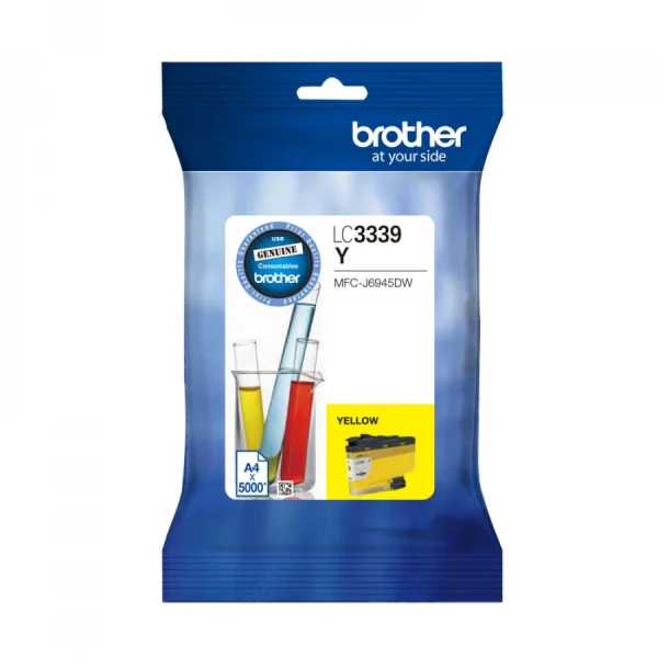 Brother LC-3339XLY Yellow Super High Yield Ink Cartridge to Suit MFC-J5845DW, MFC-J5945DW Brother LC-3339XLY Yellow Super High Yield Ink Cartridge to Suit MFC-J5845DW, MFC-J5945DW