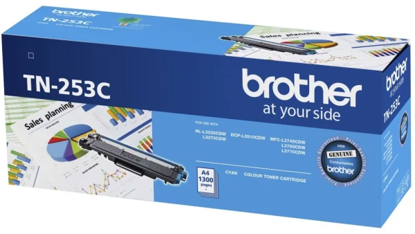 Brother TN-253C Cyan Toner Cartridge to Suit Brother TN-253C Cyan Toner Cartridge to Suit