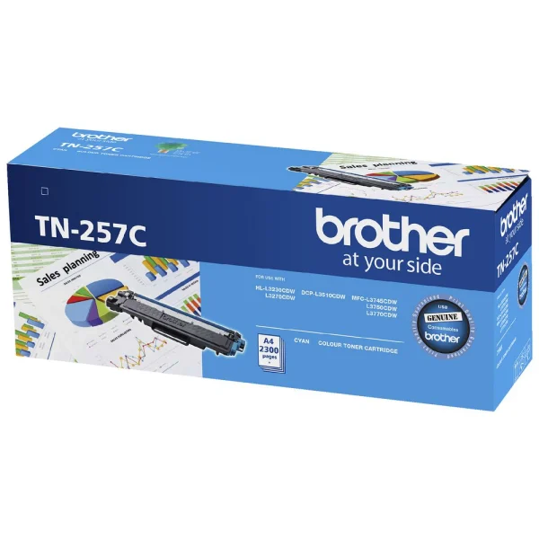 Brother TN-257C Cyan High Yield Toner Cartridge to Suit