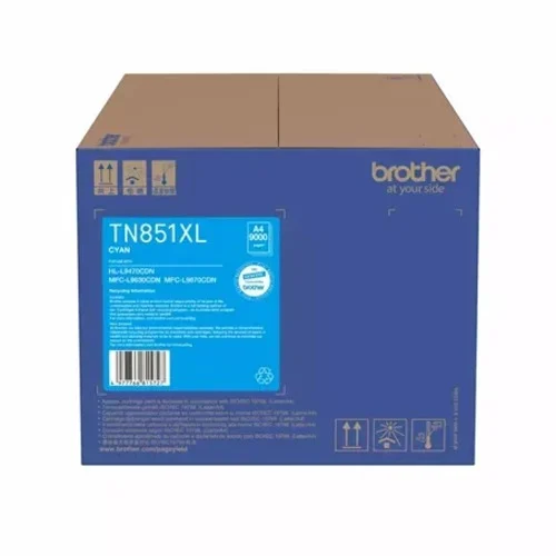 Brother TN-851XLC CYAN HIGH YIELD TONER CARTRIDGE TO SUIT MFC-L9670CDN/