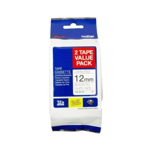 Brother TZE-231V2-TWINPACK – 12MM BLACK ON WHITE TWIN PACK TZE TAPE Brother TZE-231V2-TWINPACK - 12MM BLACK ON WHITE TWIN PACK TZE TAPE
