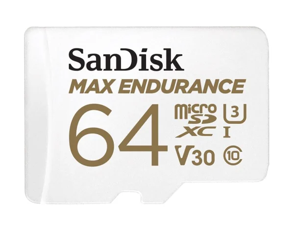 SDSQQVR-064G-GN6IA (LS) SanDisk Max Endurance 64GB microSD 100MB/s 40MB/s 20K hrs 4K UHD C10 SDSQQVR-064G-GN6IA (LS) SanDisk Max Endurance 64GB microSD 100MB/s 40MB/s 20K hrs 4K UHD C10