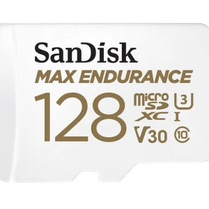 Sandisk SDSQQVR-128G-GN6IA Max Endurance 128GB microSD 100MB/s 40MB/s 20K hrs 4K UHD C10 U3 Sandisk SDSQQVR-128G-GN6IA Max Endurance 128GB microSD 100MB/s 40MB/s 20K hrs 4K UHD C10 U3