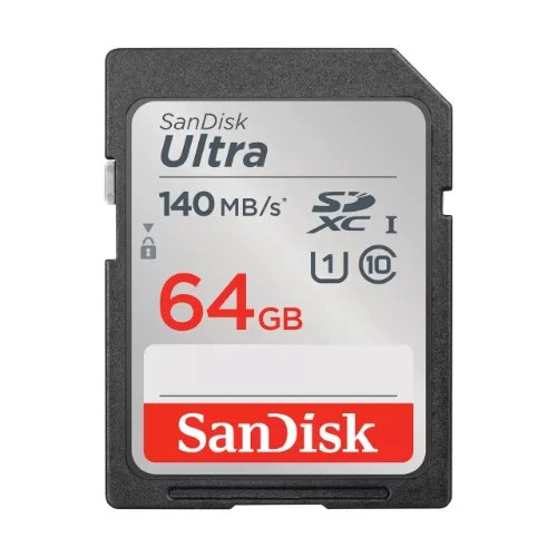 Sandisk SDSDUNB-064G-GN6IN Ultra 64GB SDHC SDXC UHS-I Memory Card 140MB/s Full HD Class 10 Sandisk SDSDUNB-064G-GN6IN Ultra 64GB SDHC SDXC UHS-I Memory Card 140MB/s Full HD Class 10