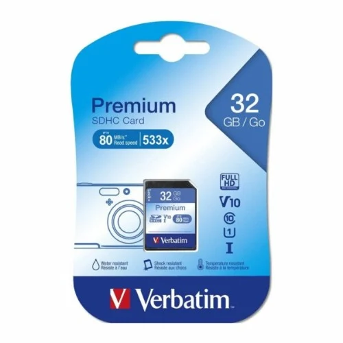 Verbatim SDHC 32GB (Class 10) Up to 45MB/Sec 300X read speed Verbatim SDHC 32GB (Class 10) Up to 45MB/Sec 300X read speed
