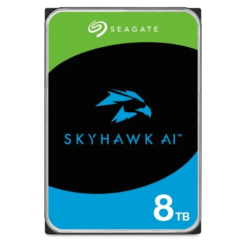 Seagate 8TB 3.5' SkyHawk Surveillance AI, SATA3 6Gb/s,16 AI streams,256MB Cache 24x7 HDD