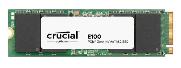 Crucial CT1000E100SSD8-P E100 1TB Gen4 NVMe SSD 5000/4500 MB/s R/W 80TBW 350K/460K IOPS 1M hrs Crucial CT1000E100SSD8-P E100 1TB Gen4 NVMe SSD 5000/4500 MB/s R/W 80TBW 350K/460K IOPS 1M hrs