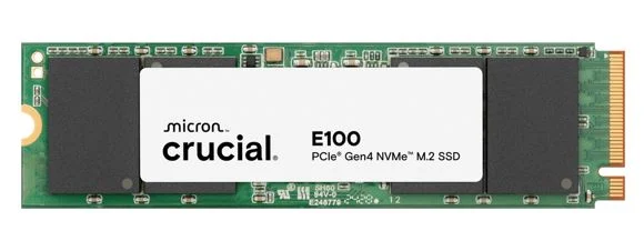Crucial CT2000E100SSD8-P E100 2TB Gen4 NVMe SSD 5000/4500 MB/s R/W 100TBW 350K/460K IOPS 1M