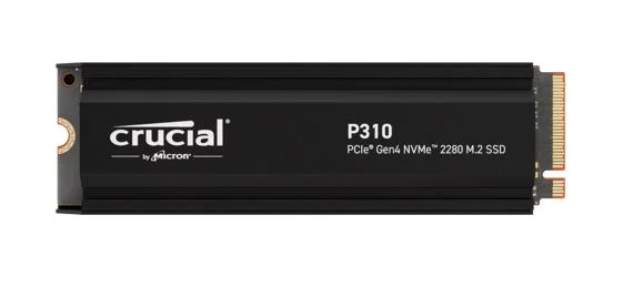 Crucial CT4000P310SSD5 P310 4TB Gen4 2280 NVMe SSD Heatsink 7100/6000 MB/s R/W 800TBW Crucial CT4000P310SSD5 P310 4TB Gen4 2280 NVMe SSD Heatsink 7100/6000 MB/s R/W 800TBW