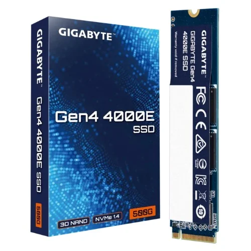 Gigabyte SSD G440E500G M2 500GB Gen4 4000E 500GB NVMe PCIe 4.0 x4 M.2 2280 SSD, 3600MB/s Read