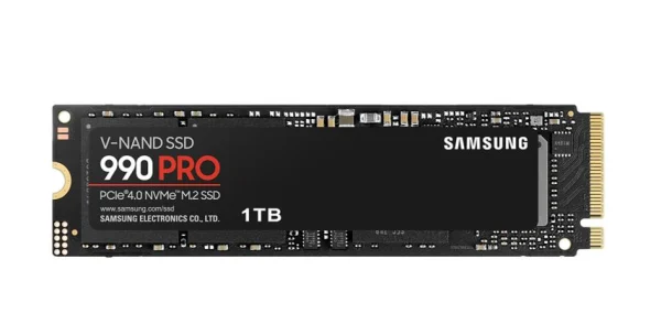 Samsung MZ-V9P1T0BW 990 Pro 1TB Gen4 NVMe SSD 7450MB/s 6900MB/s R/W 1550K/1200K IOPS 600TBW