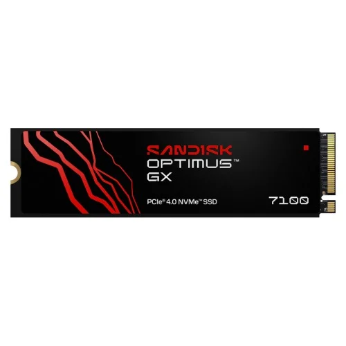 Sandisk SDSP71200TAN-000E0Optimus™ GX 7100 PCIe® 4.0 NVMe™ SSD, 2TB, Read 7,250MB/s Write 6 Sandisk SDSP71200TAN-000E0 Optimus™ GX 7100 PCIe® 4.0 NVMe™ SSD, 2TB