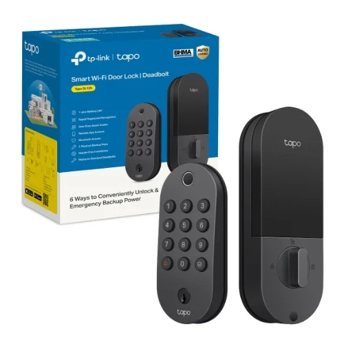 TP-Link Tapo DL105 Smart Wi-Fi Door Lock with Fingerprint, Keypad, App Control, Auto-Lock TP-Link Tapo DL105 Smart Wi-Fi Door Lock with Fingerprint, Keypad, App Control, Auto-Lock