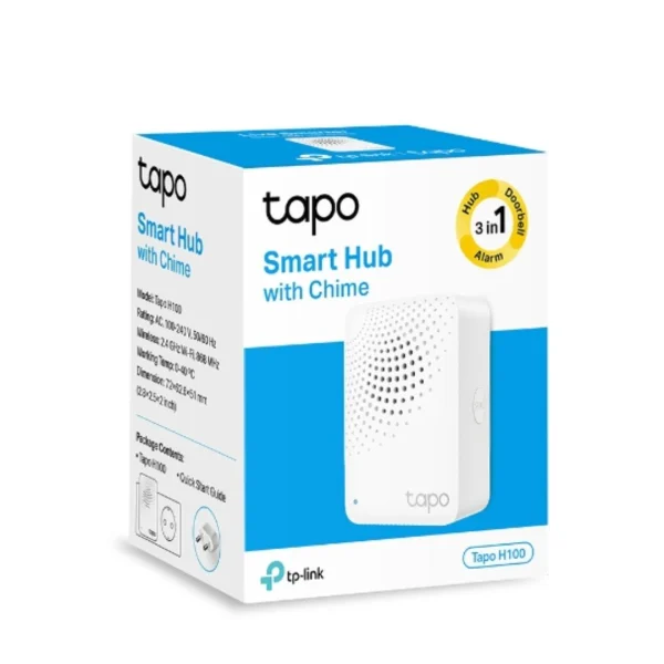 TP-LINK Tapo H100 Tapo Smart IoT Hub with Chime, Smart Alarm, Doorbell Support