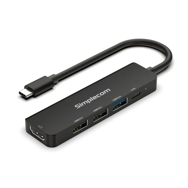 Simplecom CHT550 USB-C 5-in-1 Multiport Docking Station with USB Hub PD HDMI 2.0 4K@60Hz Simplecom CHT550 USB-C 5-in-1 Multiport Docking Station with USB Hub PD HDMI 2.0 4K@60Hz