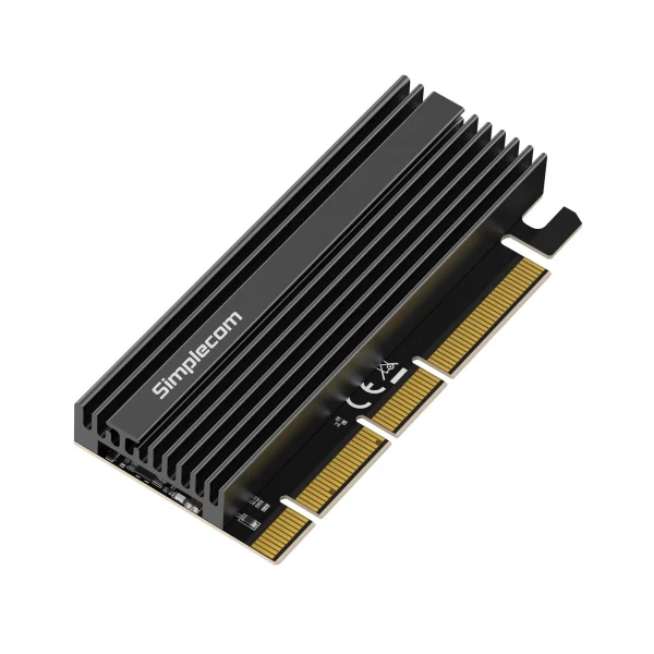 Simplecom EC415B NVMe M.2 SSD to PCIe x4 x8 x16 Expansion Card with Aluminium Heat Sink Black Simplecom EC415B NVMe M.2 SSD to PCIe x4 x8 x16 Expansion Card with Aluminium Heat Sink Black